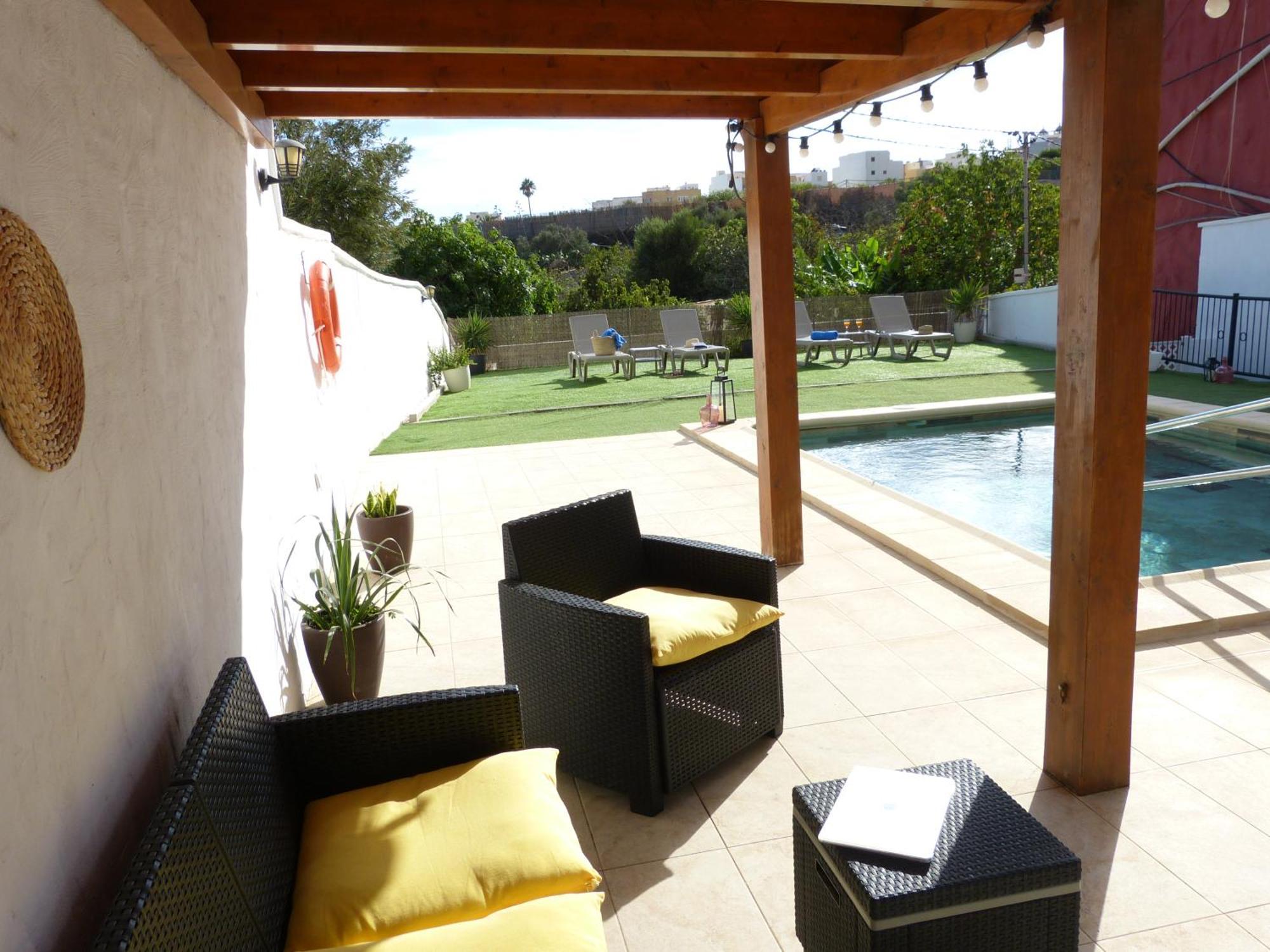 Villa Alto Arena piscina privada climatizada Ingenio Esterno foto